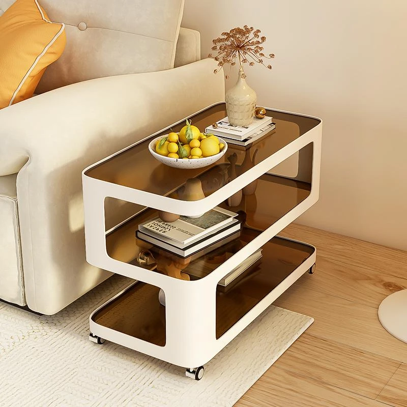 沙发边几可移动小茶几轻奢现代简约创意网红玻璃边柜床头桌小桌子