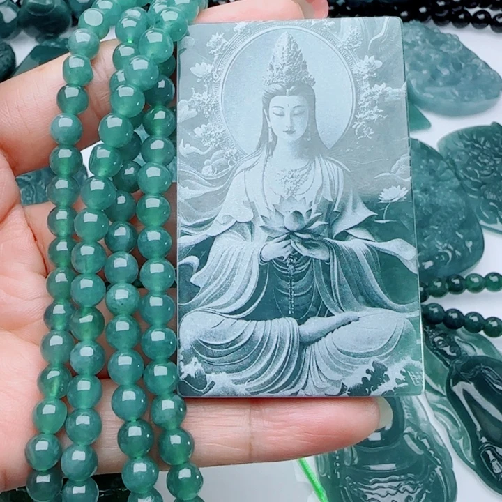翡翠未镶嵌颈饰多样性发货天然A货翡翠