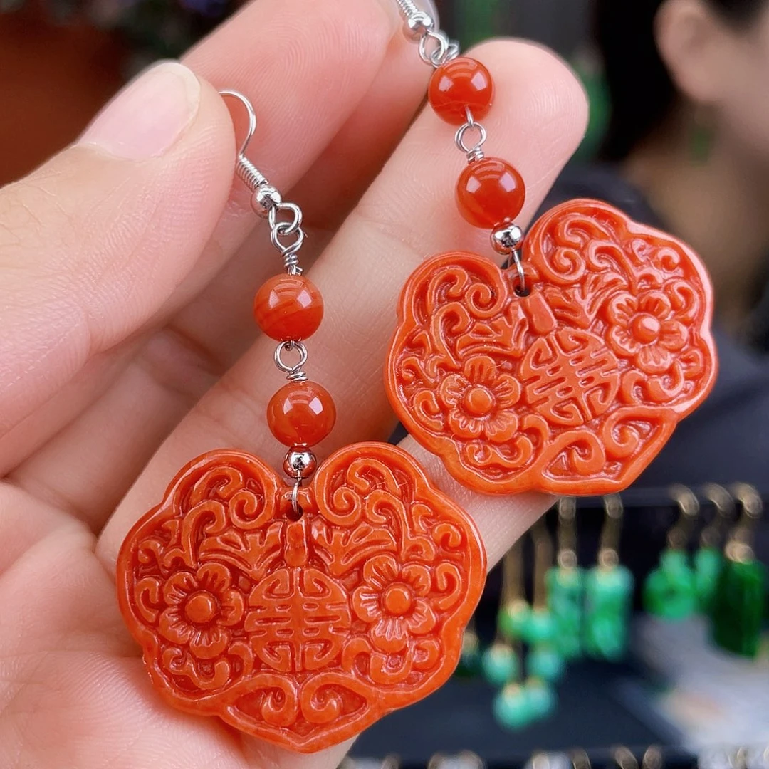 翡翠未镶嵌耳饰饰品