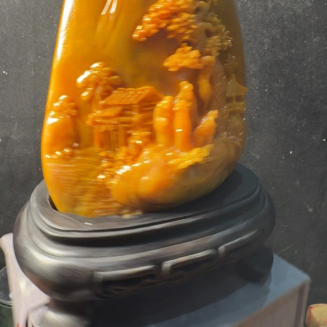 老挝石老挝田黄摆件