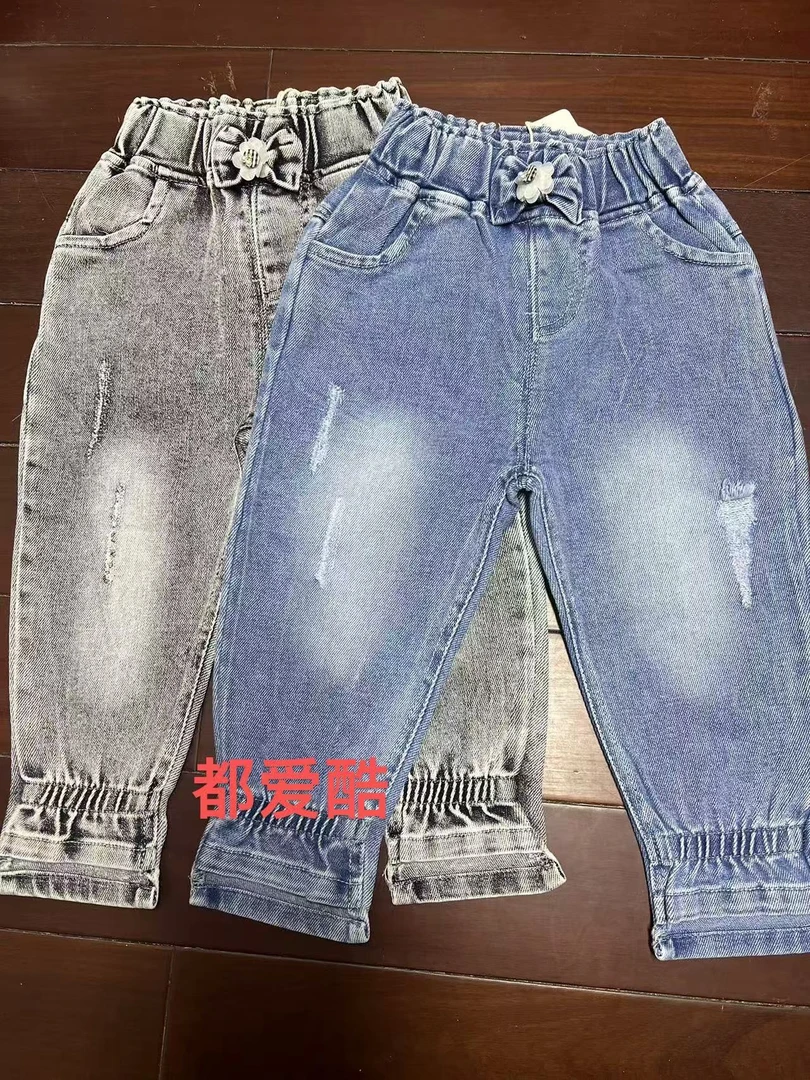 依依仔家  春款 舒适软糯牛仔裤90-130