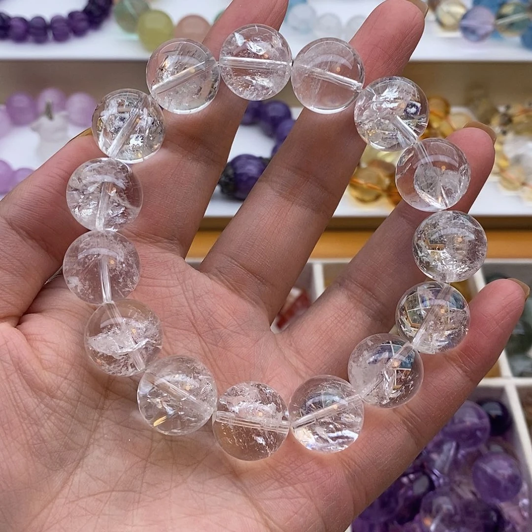 未镶嵌手链水晶天然白阿塞