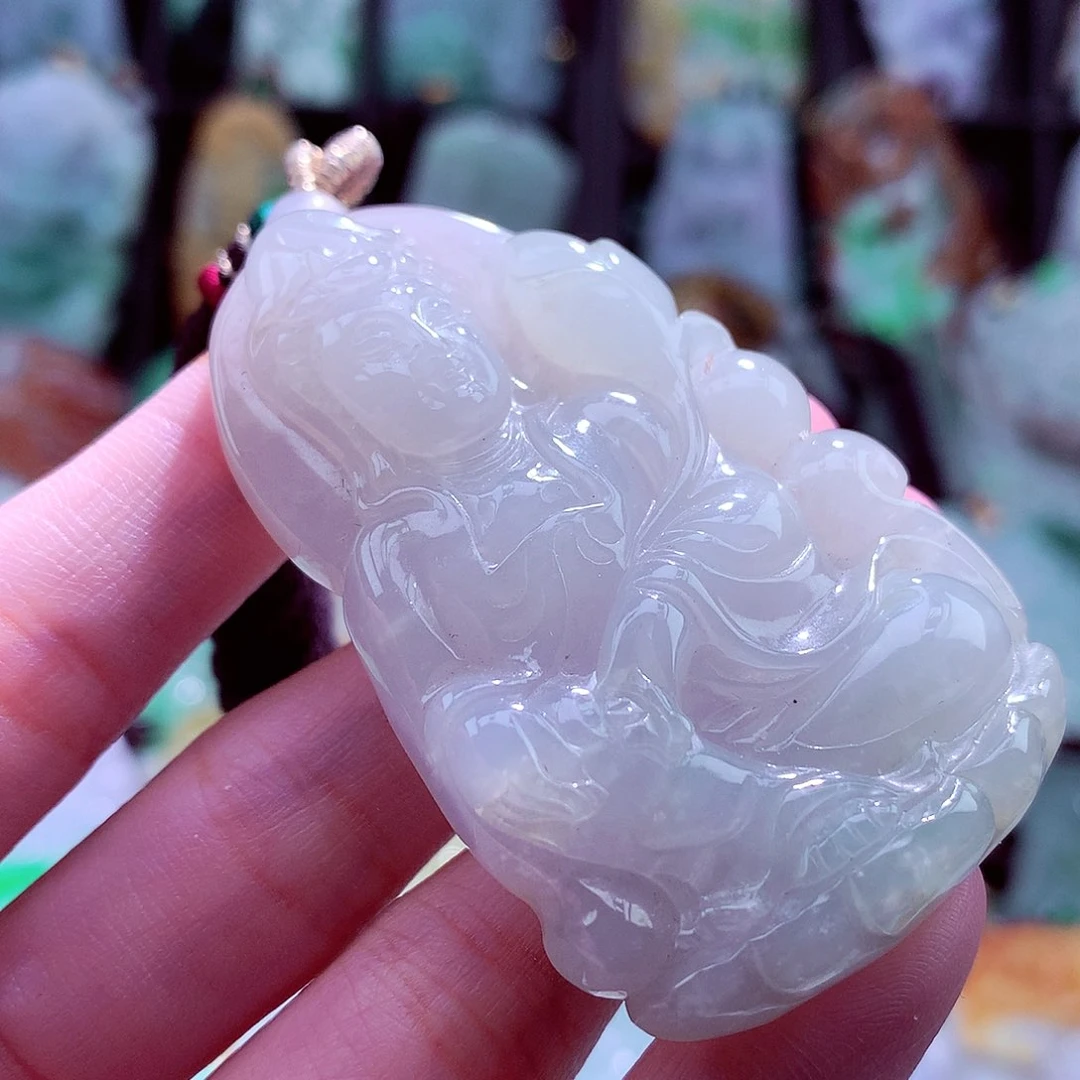 颈饰未镶嵌翡翠天然