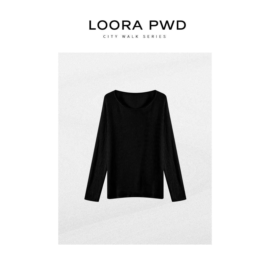 LOORAPWD/罗拉密码 全新风格镂空针织纯色【天丝】上衣25CJBA0075N