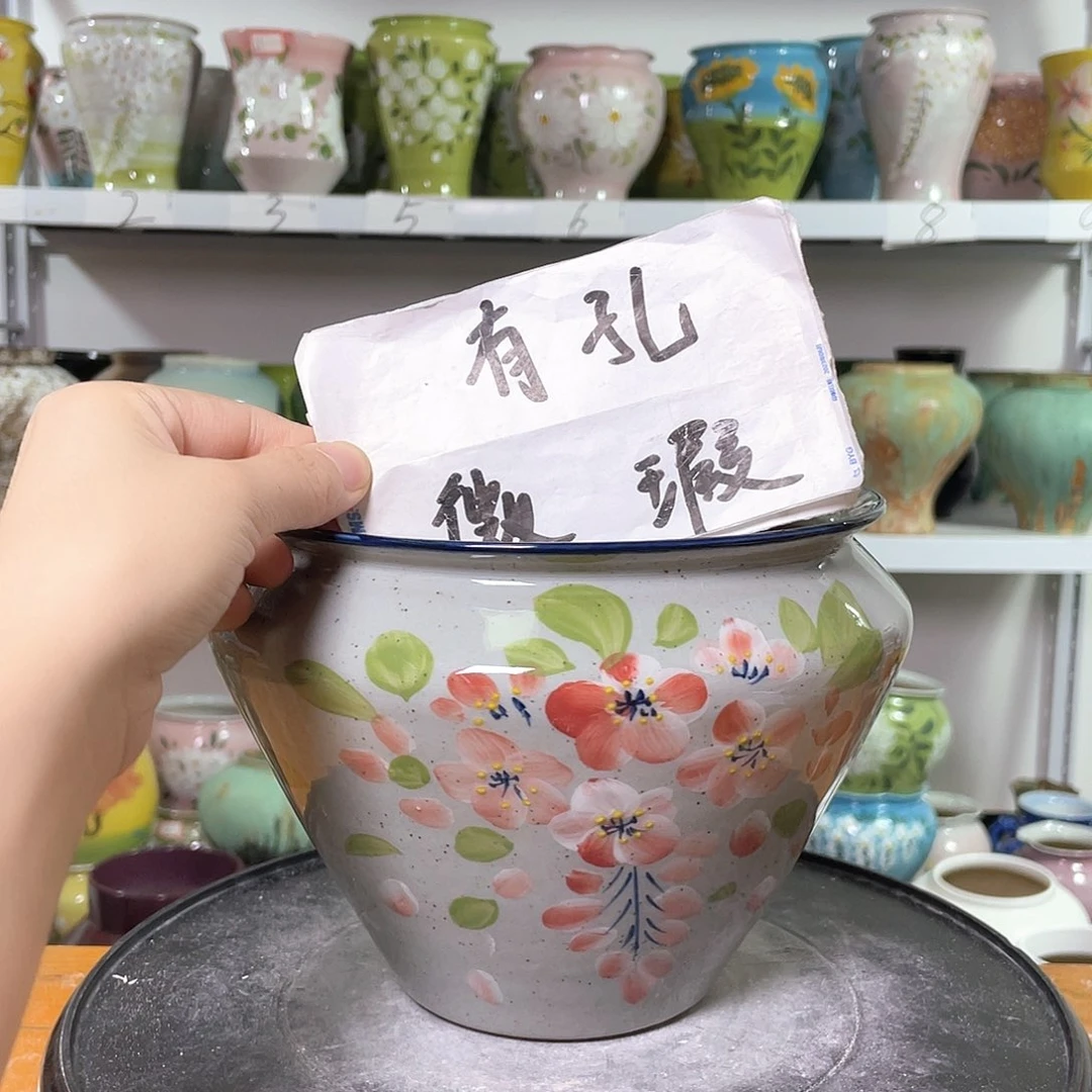 景德镇陶瓷花盆花器暇156