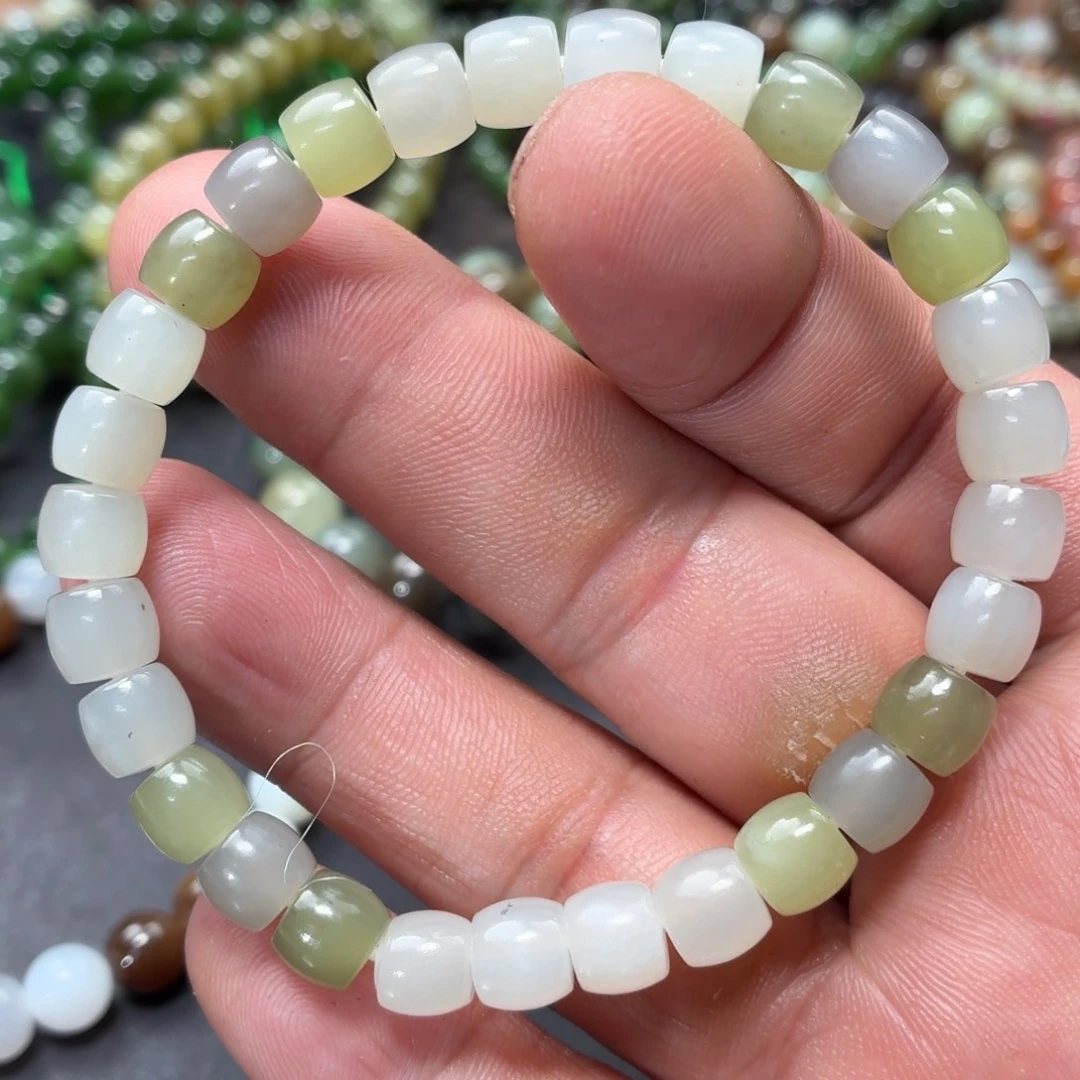 和田玉未镶嵌手链