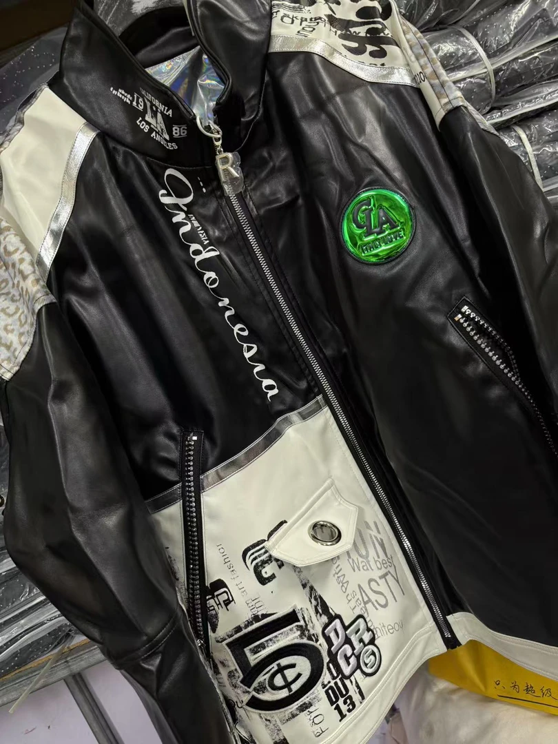 YY欧货潮牌春款皮衣外套5508