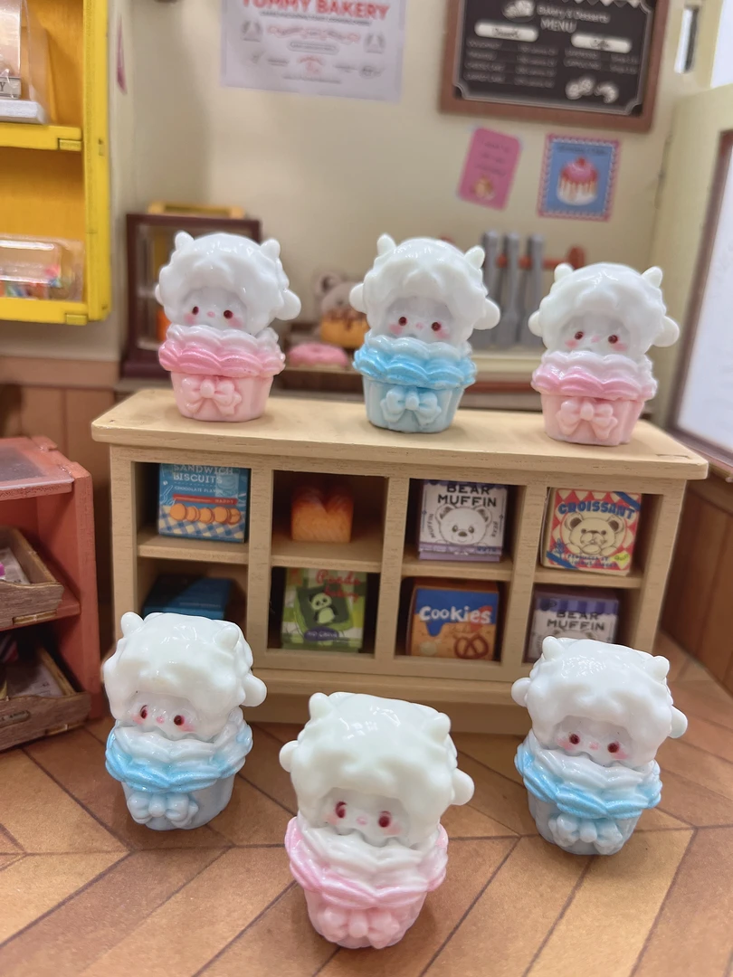 【彬彬定制-小羊冰淇淋】高品仿真食玩创意diy树脂配件摆件饰品