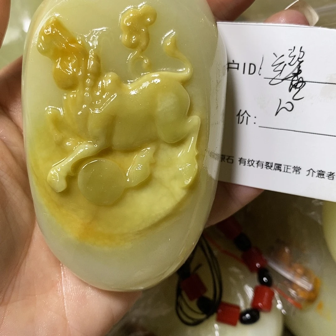 石材兰*古青石手把件