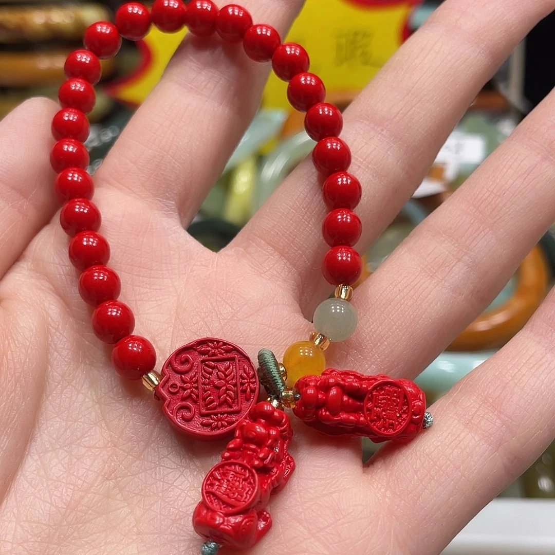 南红玛瑙手串未镶嵌