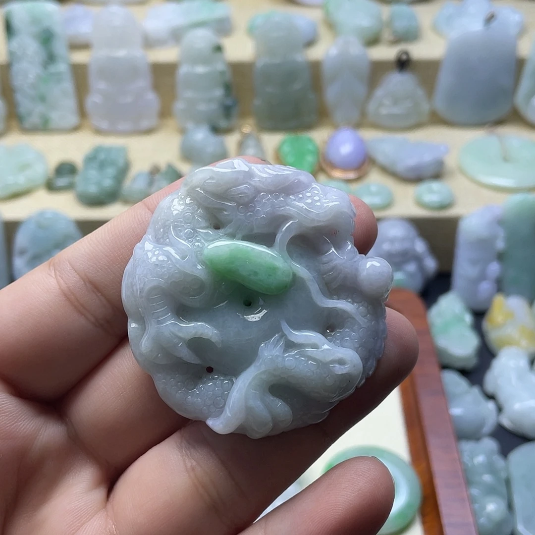 颈饰未镶嵌翡翠纯天然翡翠