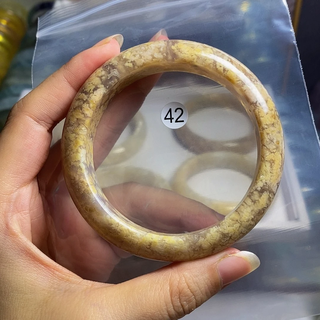 细***流水晶手镯未镶嵌手镯58