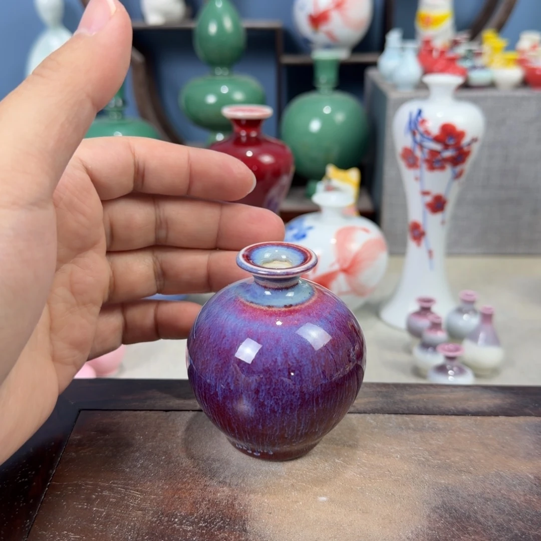 陶瓷手工小花器摆件