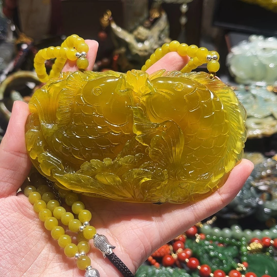 未镶嵌岫玉毛衣链