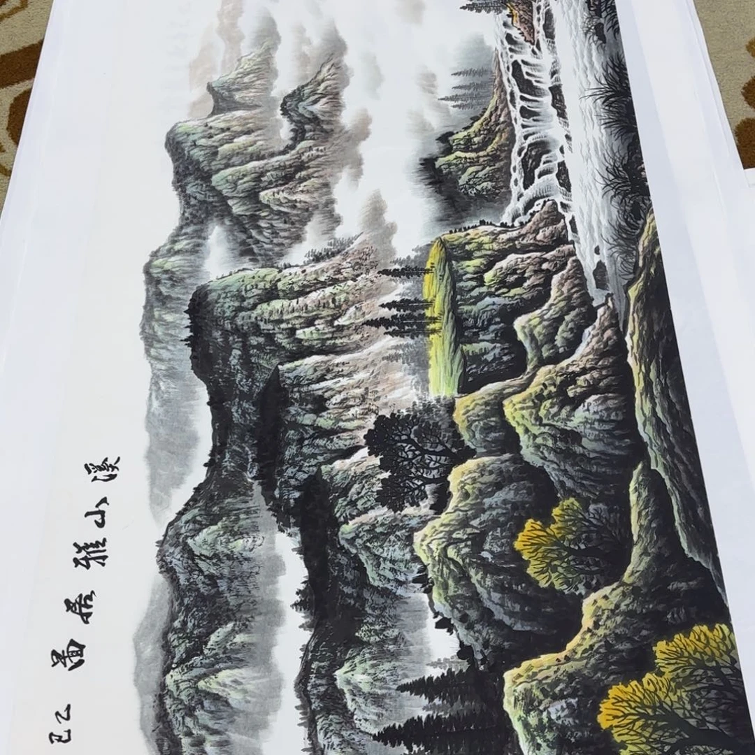 排***三国画金殿忠小六山水艺
