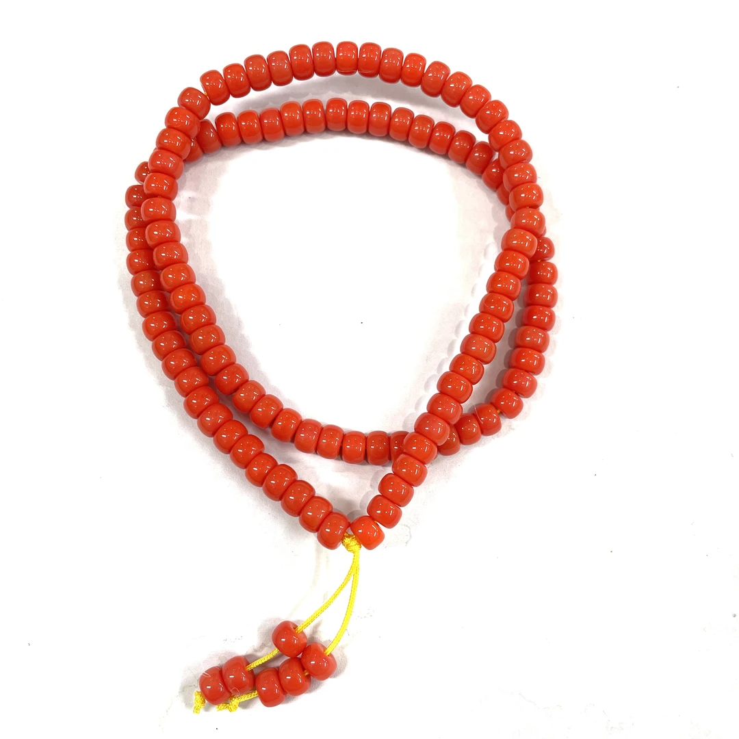 32号6mm莫色直切项链