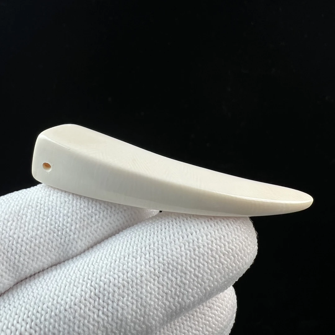 D3196天然猛犸牙 牙尖 55.3mm支持鉴定 假一罚四