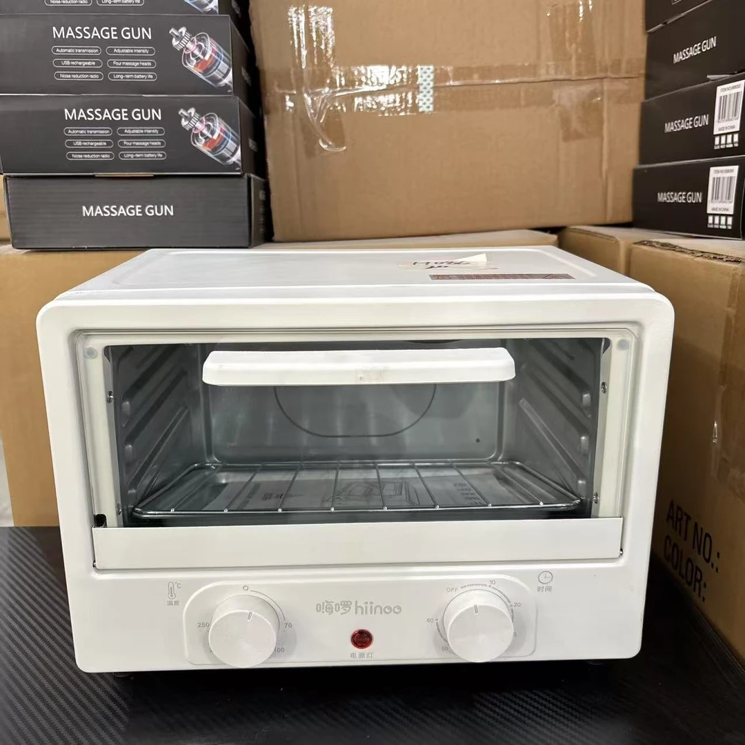 多功能家用大容量电烤箱双旋钮白色烤箱