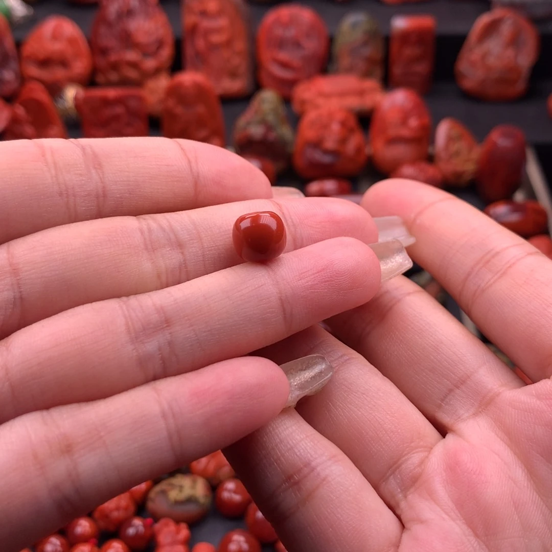 南红玛瑙南红川料老型9mm未镶嵌