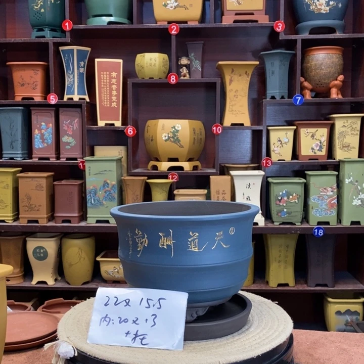 朱泥花盆紫砂花盆