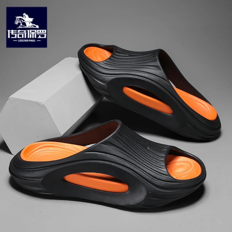 传奇保罗正版2025新款拖鞋男士外穿运动夏季踩屎感沙滩凉拖鞋男款