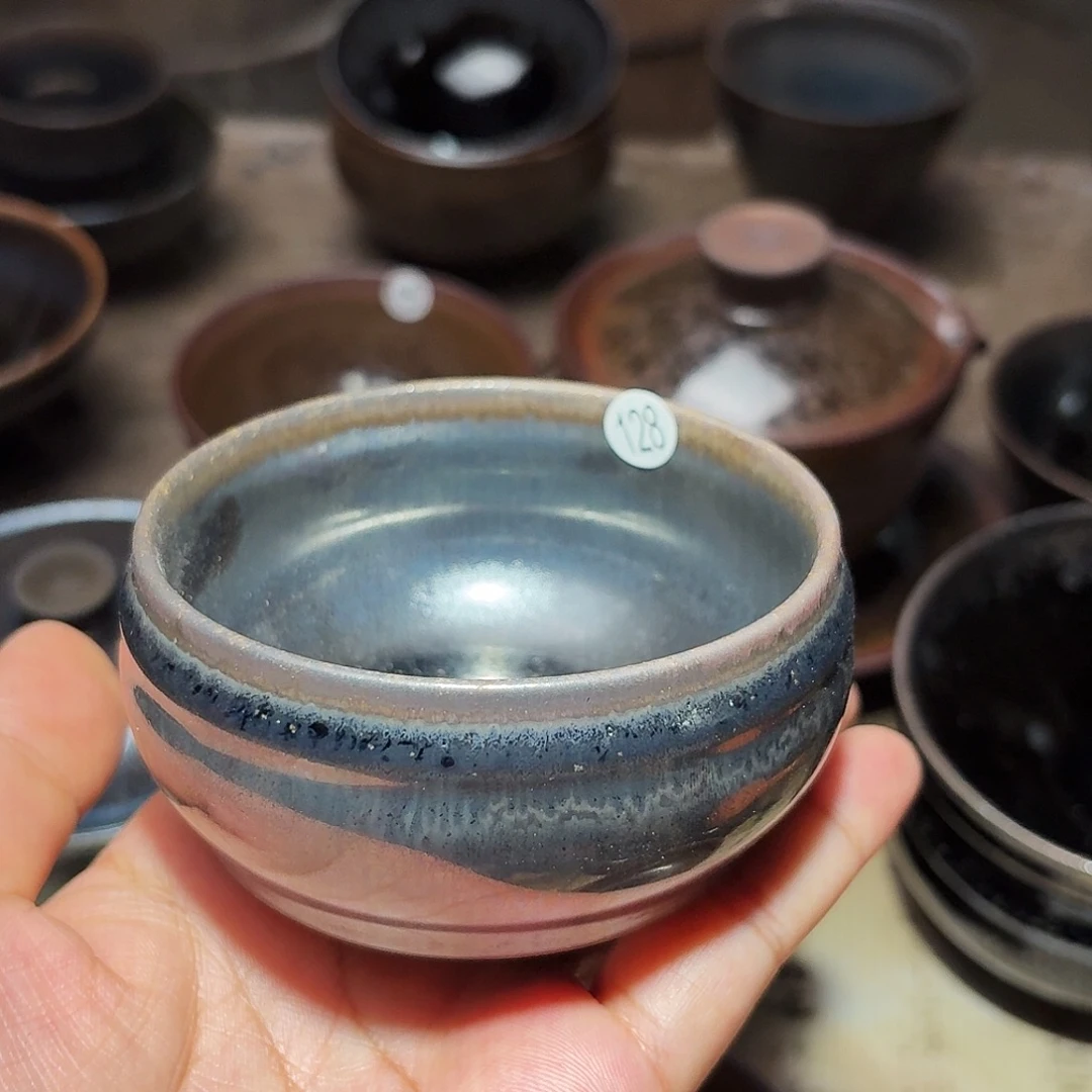 茶盏义兴龙窑建盏128微瑕
