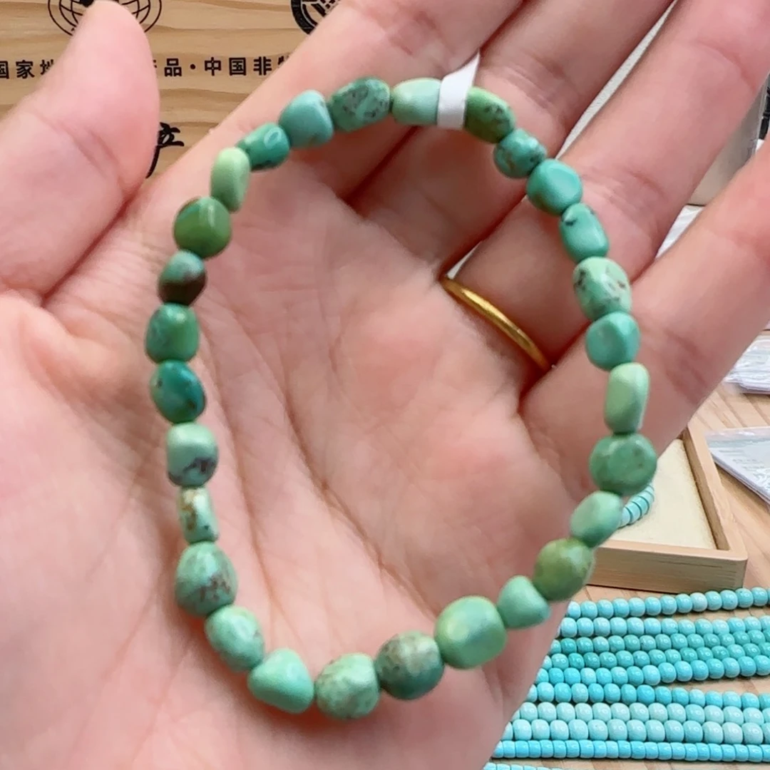 绿松石未镶嵌23菜籽随型单圈 z