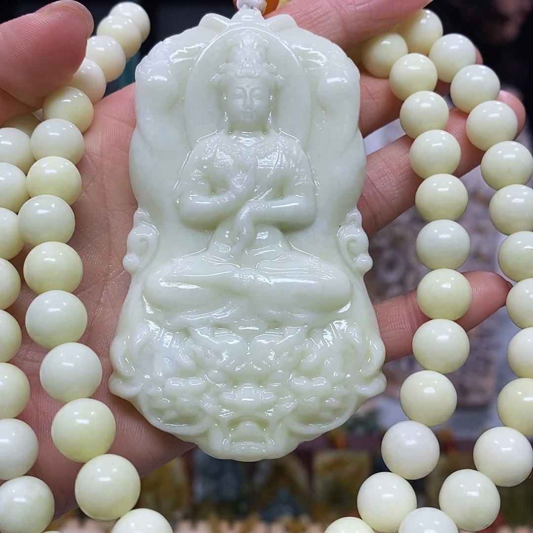 未镶嵌岫玉挂件吊坠