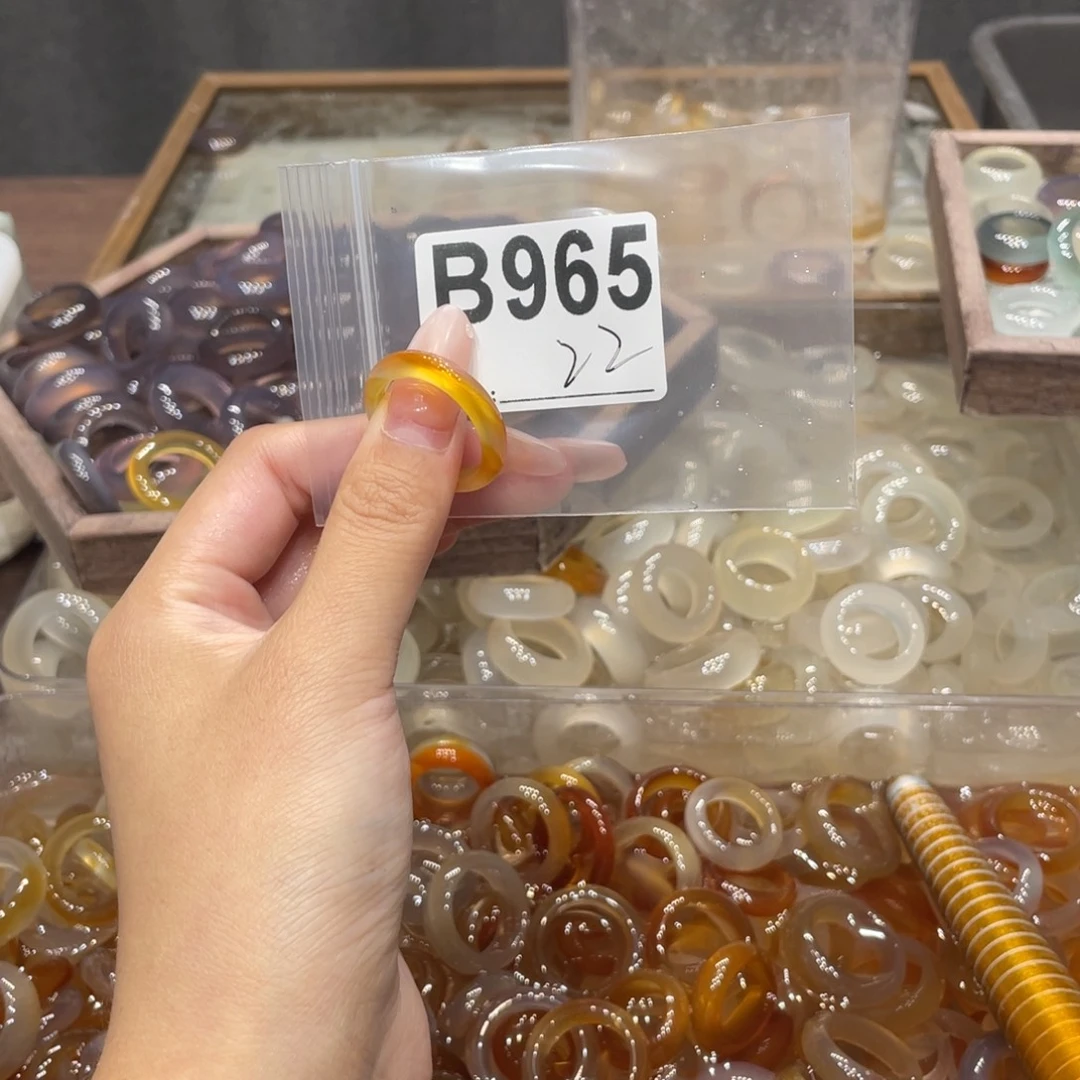 玛瑙/玉髓未镶嵌戒指965