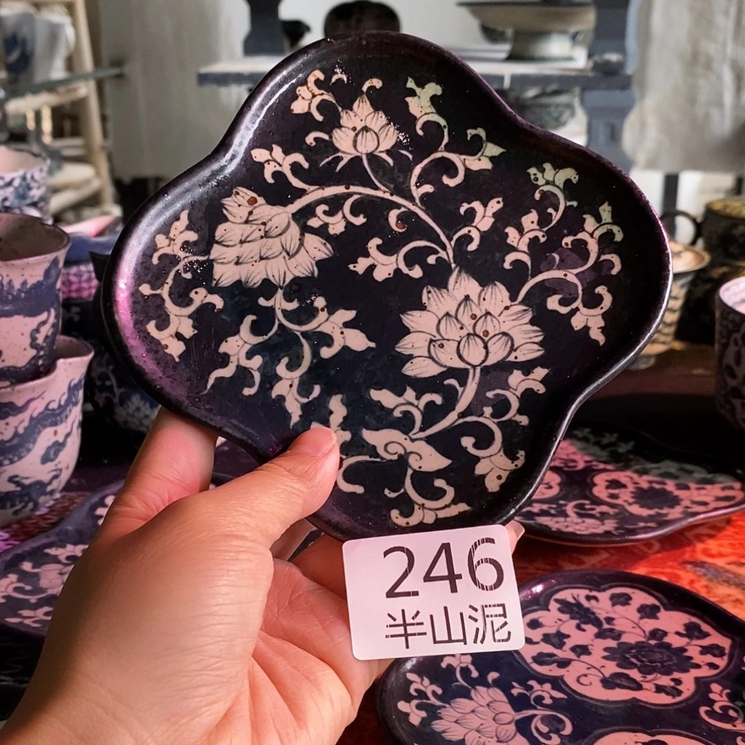 陶手工手绘青花高温陶瓷