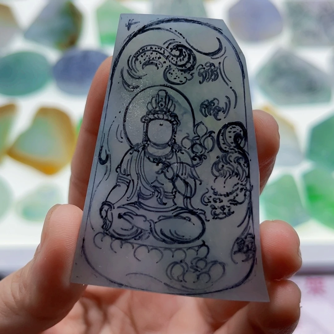 定制翡翠未镶嵌天然翡翠a货