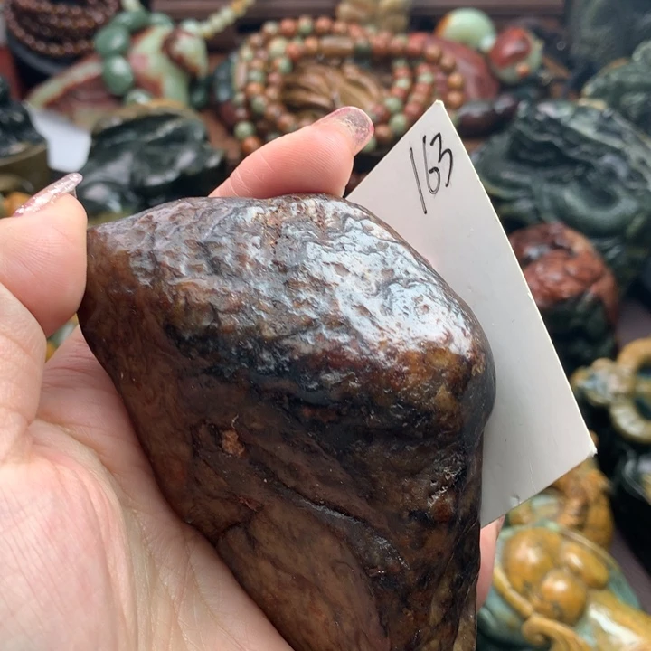 岫岩河磨玉（透闪石质玉）把件未镶嵌