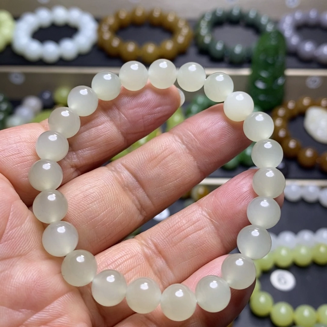 和田玉手串未镶嵌