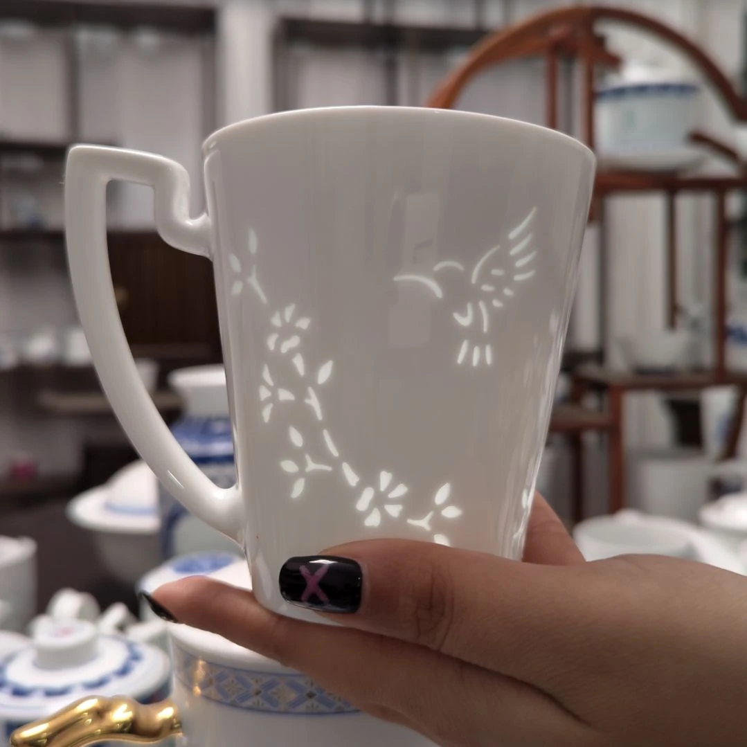 陶瓷翠影马克杯一个