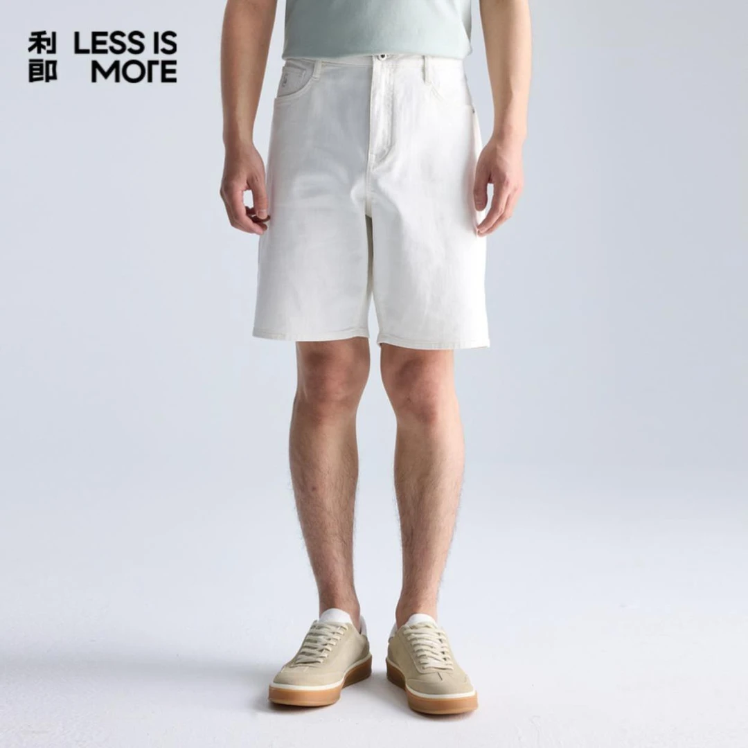 利郎【新三防面料】夏季男款五分短裤休闲百搭防水据油易打理沙滩裤