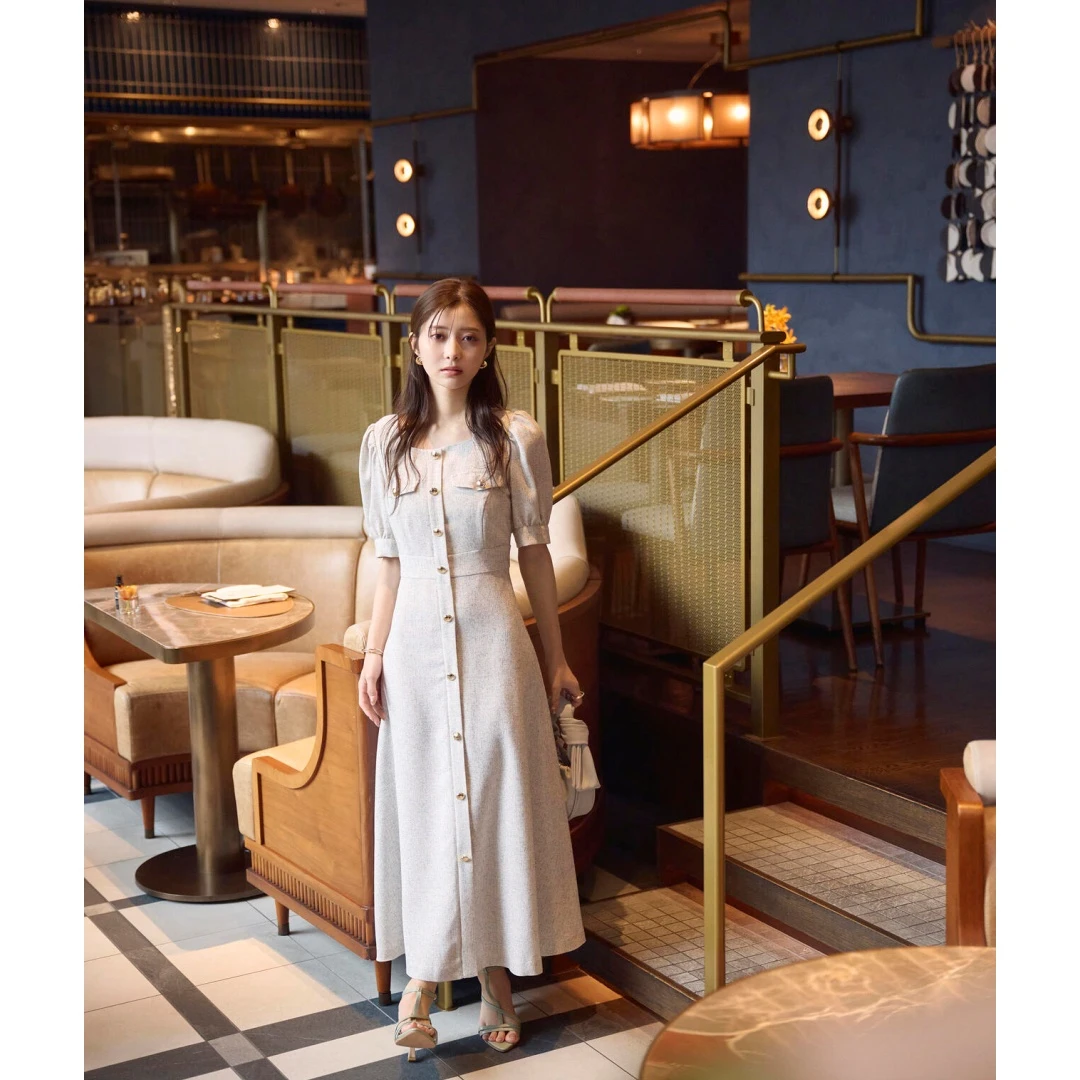 【小E家】 春季新款 P 时尚轻奢优雅百搭显瘦小香风法式连衣裙气质