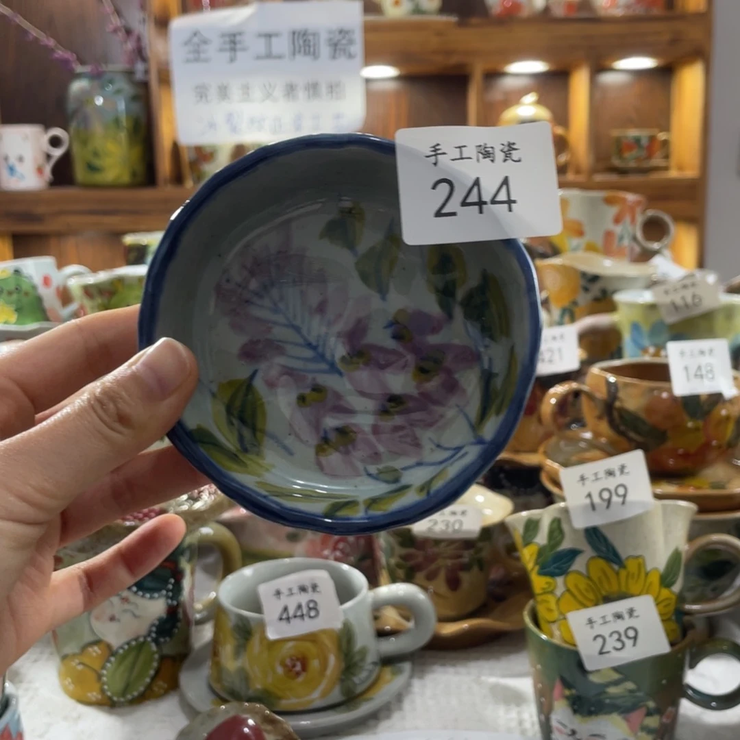 景德镇手工陶瓷碟子244
