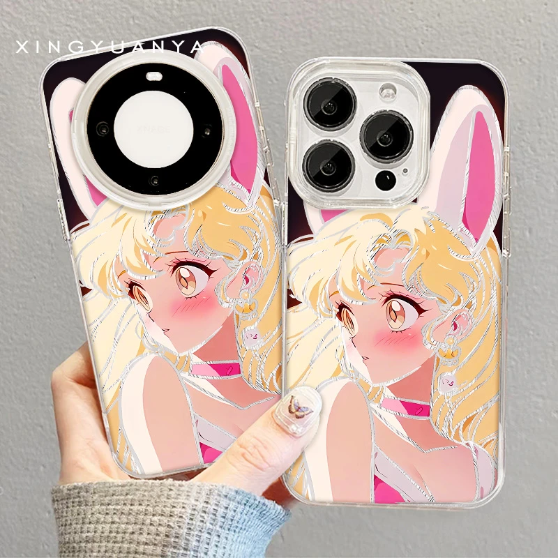 【月野兔】适用苹果/华为/OPPO/VIVO/小米/红米/1加/手机壳卡通