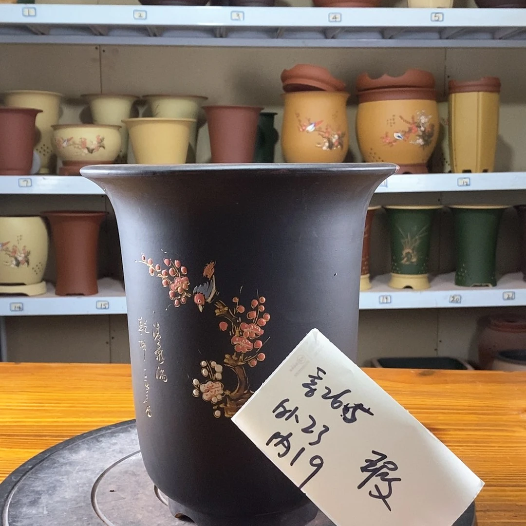 紫砂花盆紫砂兰花盆41
