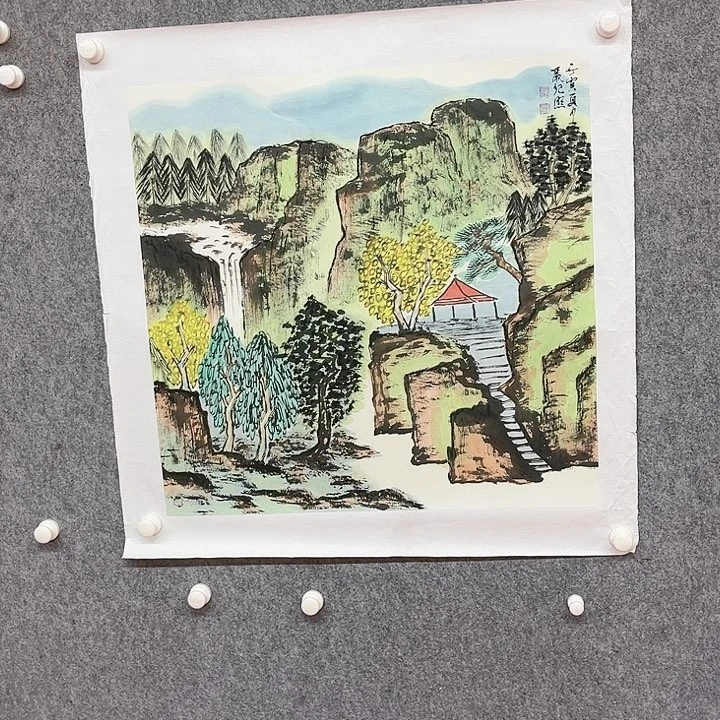 书法严老师绘画作品