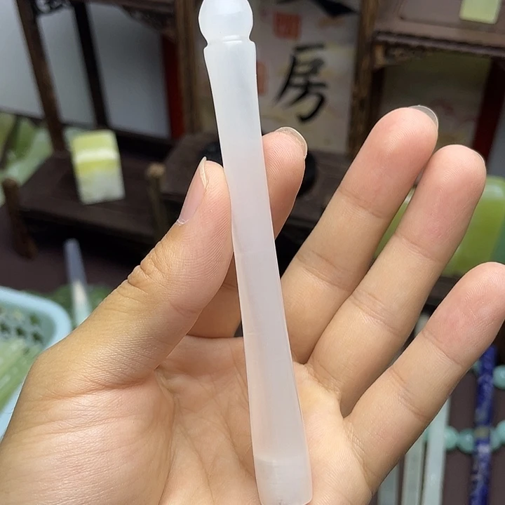 福利款阿富汗玉石笔杆0.8口