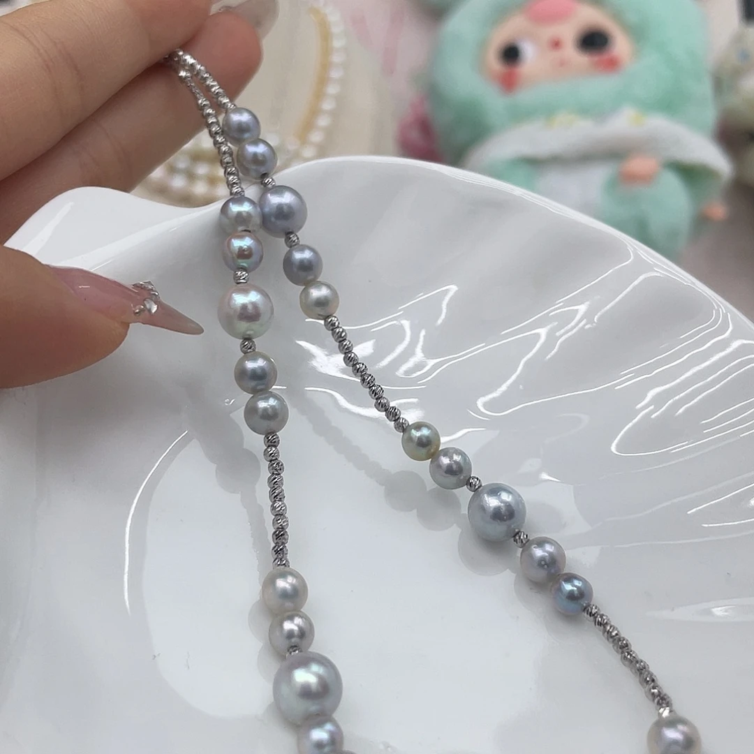 海水珍珠颈饰银S925镶嵌