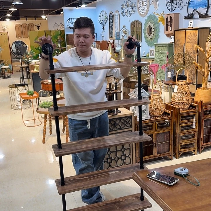 有机玻璃铁木架子