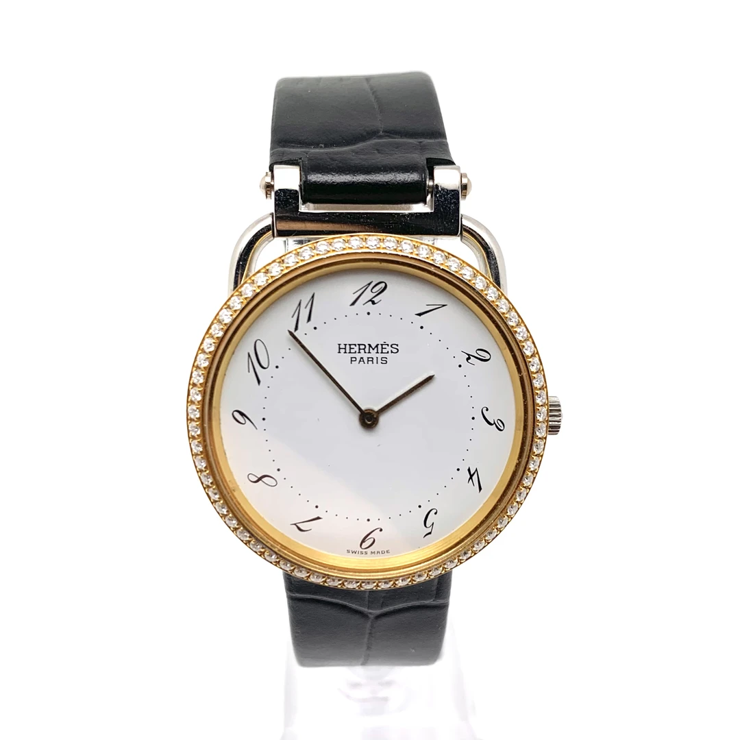 95新 Hermes/爱马仕 经典系列 33mm 石英 二奢女表