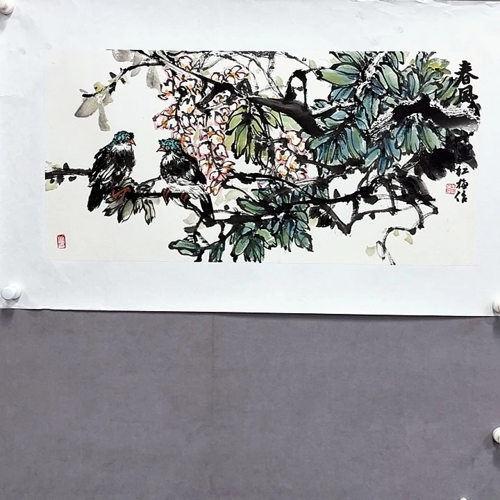 国画亲笔手绘放心去藏