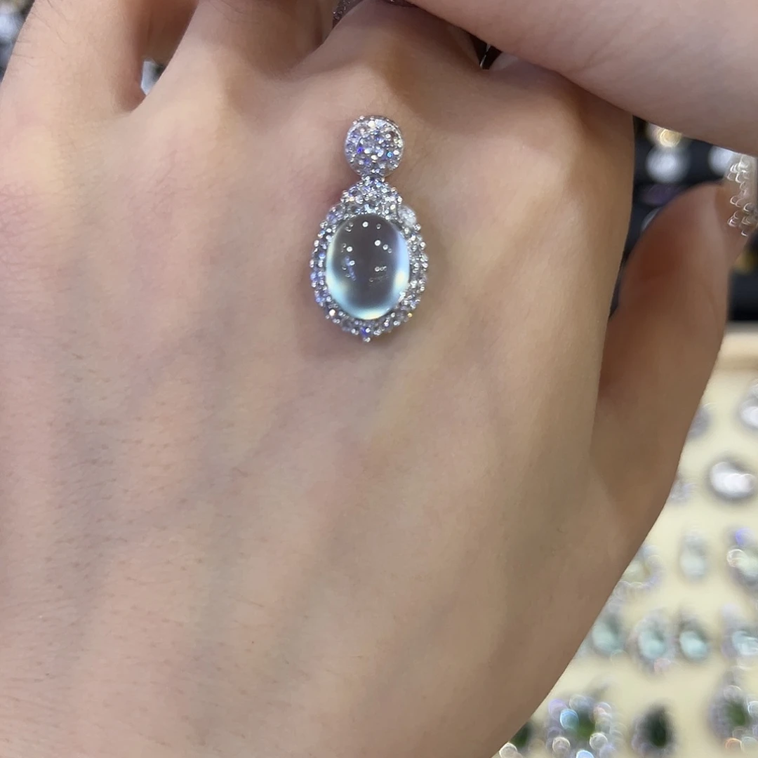 蛇纹石玉银S925镶嵌饰品仓*_