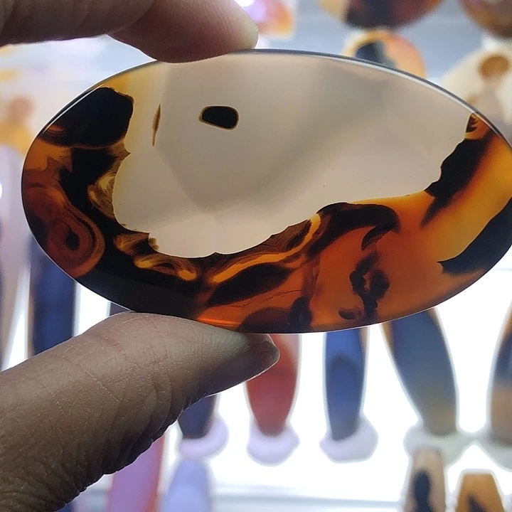 查罗石未镶嵌珠宝半成品52霞