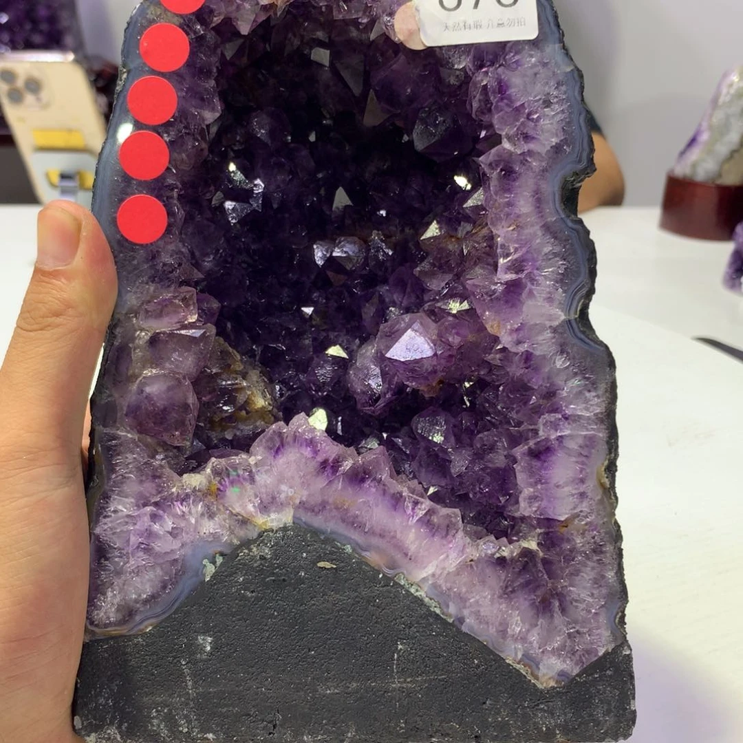 未镶嵌珠宝半成品紫晶紫晶678