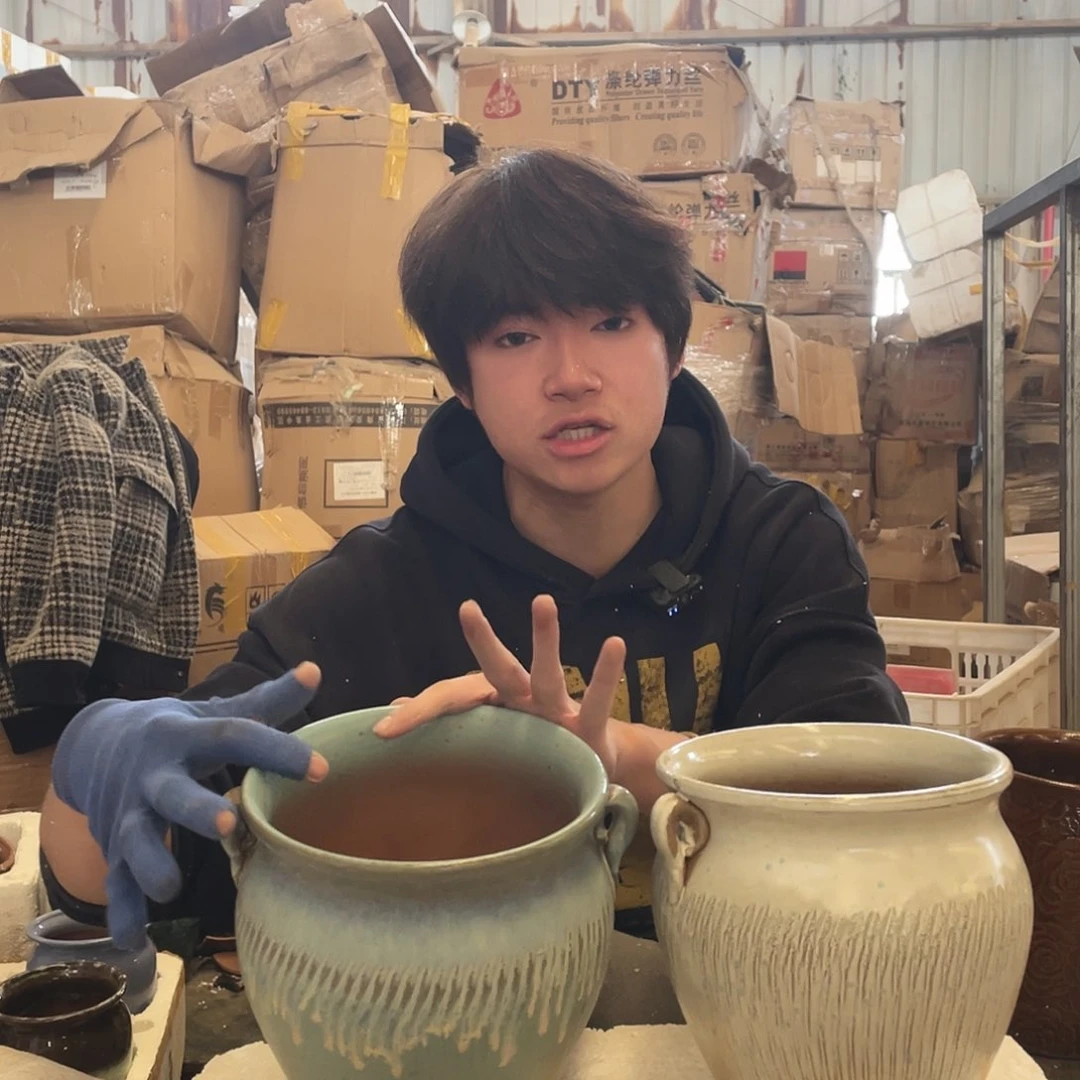 红陶宜兴紫砂粗陶花盆