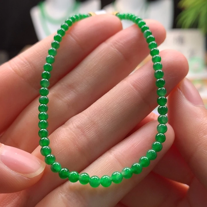 翡翠未镶嵌手链天然缅甸A货翡翠